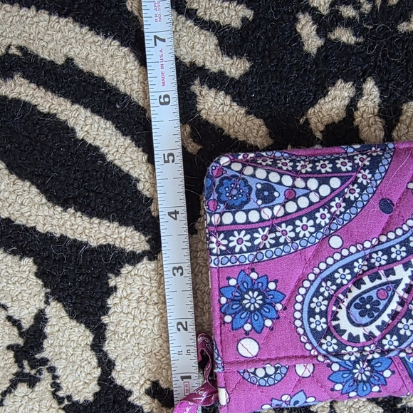 Vera Bradley Boysenberry Print Travel Wallet, Passport, ID - Picture 8 of 9